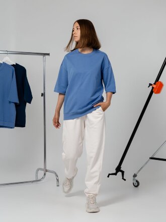 Футболка унисекс Neofit, темно-синяя Футболка унисекс Neofit, темно-синяя