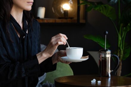 Набор на 2 персоны Select, белый с золотистой отводкой Набор на 2 персоны Select, белый с золотистой отводкой