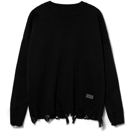 Джемпер оверсайз унисекс Grunge, черный Джемпер оверсайз унисекс Grunge, черный