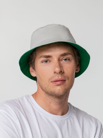 Панама Summer двусторонняя, зеленая с серым Панама Summer двусторонняя, зеленая с серым