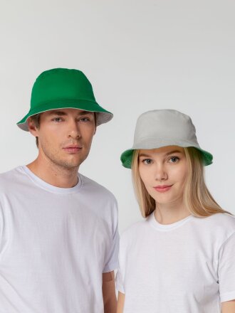 Панама Summer двусторонняя, зеленая с серым Панама Summer двусторонняя, зеленая с серым