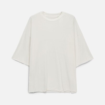 Футболка унисекс оверсайз T1, молочно-белая