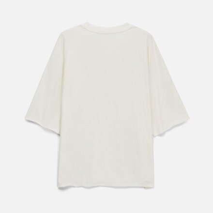 Футболка унисекс оверсайз T1, молочно-белая
