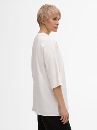 Футболка унисекс оверсайз T1, молочно-белая Футболка унисекс оверсайз T1, молочно-белая