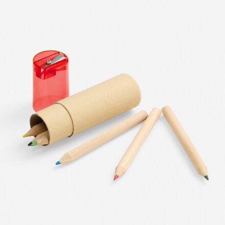 Набор карандашей Pencilvania Office с точилкой, красный Набор карандашей Pencilvania Office с точилкой, красный