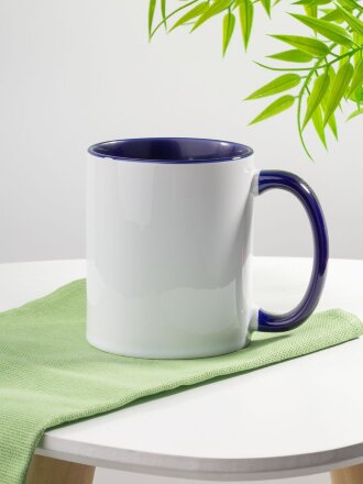 Кружка Promo Plus для сублимационной печати, синяя Кружка Promo Plus для сублимационной печати, синяя