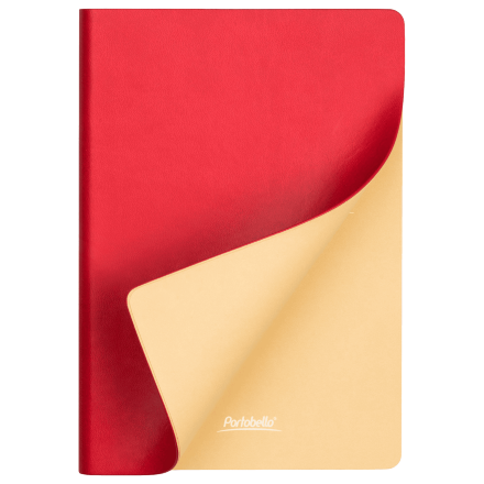 Ежедневник Латте (Latte NEW) недатированный, красный/бежевый