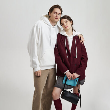 Худи релакс унисекс ADVENTURE, белый, размер XS/S