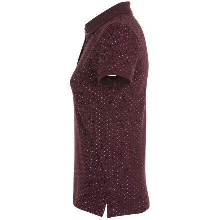 Рубашка поло женская Brandy Women, бордовая с белым Рубашка поло женская Brandy Women, бордовая с белым