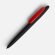 Ручка шариковая Prodir DS5 TRR-P Soft Touch, черная с красным Ручка шариковая Prodir DS5 TRR-P Soft Touch, черная с красным