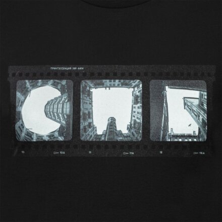 Футболка женская «Небо-душа», черная Футболка женская «Небо-душа», черная