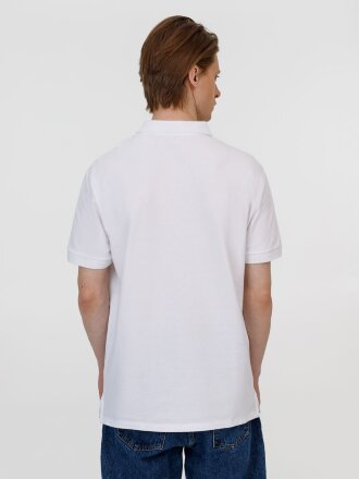 Рубашка поло унисекс Pacific, белая Рубашка поло унисекс Pacific, белая