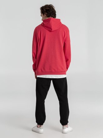 Толстовка с капюшоном унисекс Hoodie, красный меланж Толстовка с капюшоном унисекс Hoodie, красный меланж