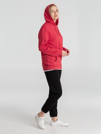 Толстовка с капюшоном унисекс Hoodie, красный меланж Толстовка с капюшоном унисекс Hoodie, красный меланж