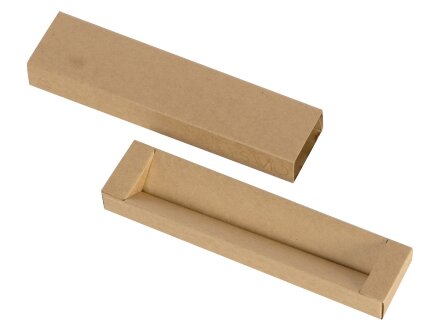 Футляр для 1 ручки из переработанного картона Recycard, натуральный Футляр для 1 ручки из переработанного картона Recycard, натуральный