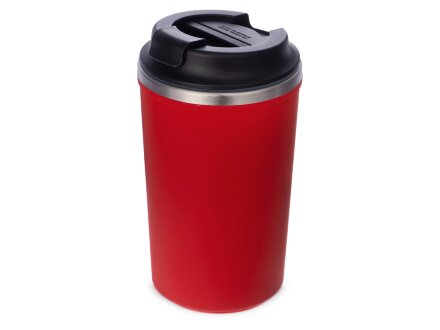 Герметичная термокружка на присоске Kick, 350 мл, красный Герметичная термокружка на присоске Kick, 350 мл, красный