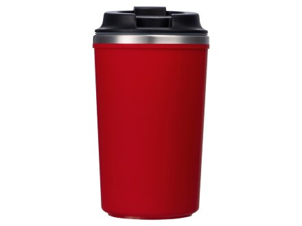 Герметичная термокружка на присоске Kick, 350 мл, красный Герметичная термокружка на присоске Kick, 350 мл, красный