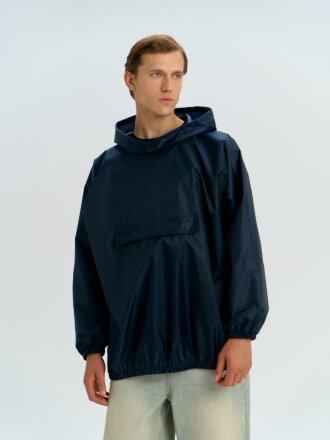 Дождевик-анорак Alatau, укороченный, темно-синий, единый размер Дождевик-анорак Alatau, укороченный, темно-синий, единый размер