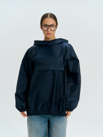 Дождевик-анорак Alatau, укороченный, темно-синий, единый размер Дождевик-анорак Alatau, укороченный, темно-синий, единый размер