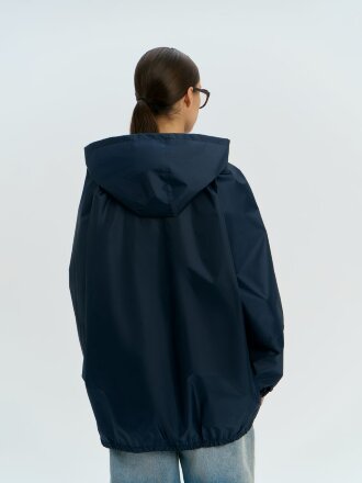 Дождевик-анорак Alatau, укороченный, темно-синий, единый размер Дождевик-анорак Alatau, укороченный, темно-синий, единый размер