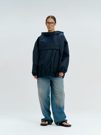 Дождевик-анорак Alatau, укороченный, темно-синий, единый размер Дождевик-анорак Alatau, укороченный, темно-синий, единый размер