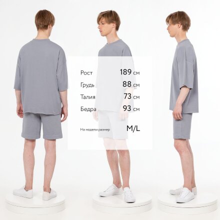 Футболка унисекс оверсайз T1, серая Футболка унисекс оверсайз T1, серая