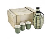 Набор День Победы: штоф Граната-лимонка 500 мл, 3 стопки