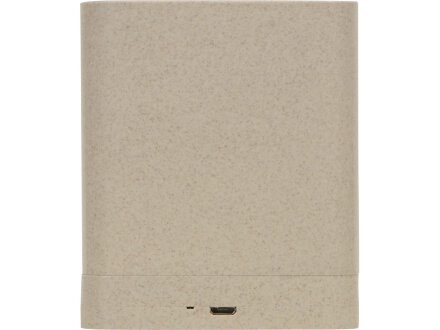 Настольный органайзер Cubic из пшеничного волокна с функцией беспроводной зарядки и выходами USB Настольный органайзер Cubic из пшеничного волокна с функцией беспроводной зарядки и выходами USB