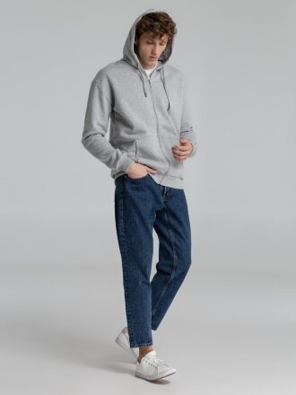 Толстовка на молнии с капюшоном Siverga Heavy 2.0, серый меланж Толстовка на молнии с капюшоном Siverga Heavy 2.0, серый меланж