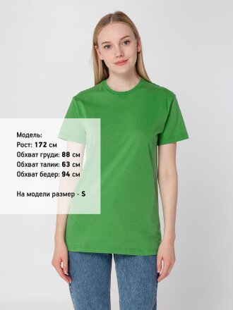 Футболка унисекс T-Bolka 160, ярко-зеленая Футболка унисекс T-Bolka 160, ярко-зеленая