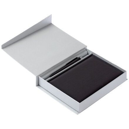 Коробка Duo под ежедневник и ручку, серая Коробка Duo под ежедневник и ручку, серая