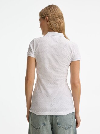 Рубашка поло женская Brandy Women, белая с темно-синим Рубашка поло женская Brandy Women, белая с темно-синим