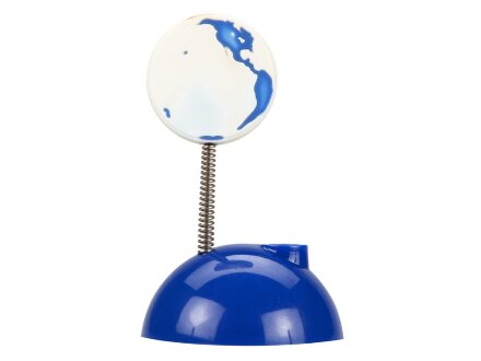 Подставка для визиток и ручки с держателем для бумаги Глобус, синий Подставка для визиток и ручки с держателем для бумаги Глобус, синий