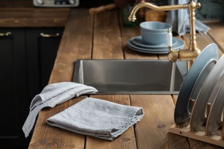 Набор полотенец Fine Line, красный Набор полотенец Fine Line, красный