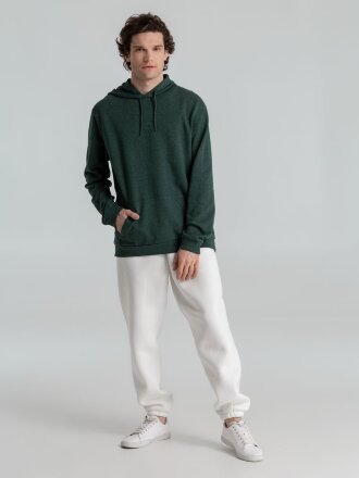 Толстовка с капюшоном унисекс Hoodie, темно-зеленый меланж Толстовка с капюшоном унисекс Hoodie, темно-зеленый меланж