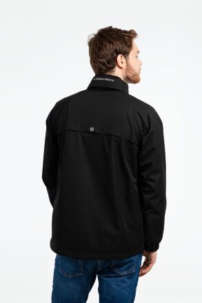 Ветровка мужская Stratus, черная Ветровка мужская Stratus, черная