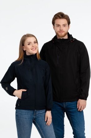 Ветровка мужская Stratus, черная Ветровка мужская Stratus, черная