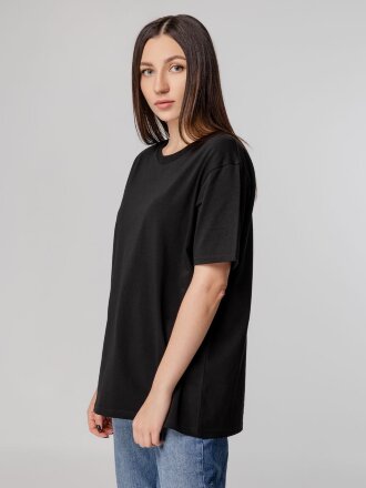 Футболка унисекс Tervu, черная Футболка унисекс Tervu, черная