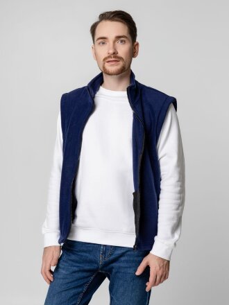 Жилет флисовый Manakin, темно-синий Жилет флисовый Manakin, темно-синий