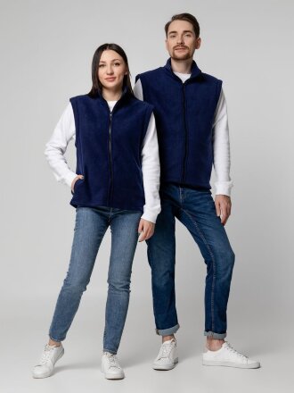 Жилет флисовый Manakin, темно-синий Жилет флисовый Manakin, темно-синий