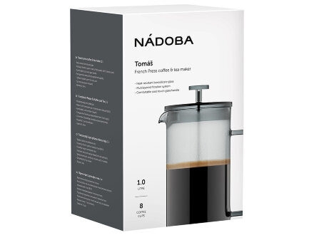 Френч-пресс 1 л, NADOBA, серия TOMAŠ