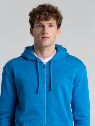 Толстовка на молнии с капюшоном Siverga Heavy 2.0, бирюзовая Толстовка на молнии с капюшоном Siverga Heavy 2.0, бирюзовая
