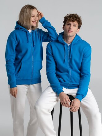 Толстовка на молнии с капюшоном Siverga Heavy 2.0, бирюзовая Толстовка на молнии с капюшоном Siverga Heavy 2.0, бирюзовая