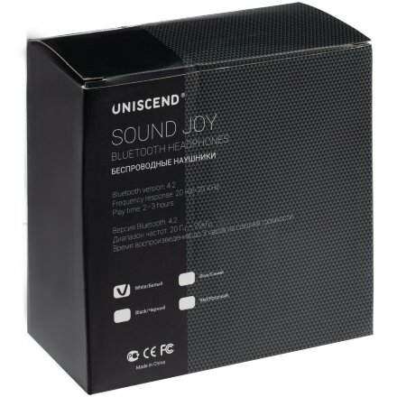 Беспроводные наушники Uniscend Sound Joy, белые Беспроводные наушники Uniscend Sound Joy, белые