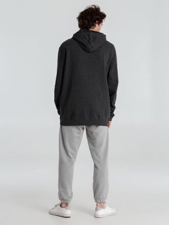 Толстовка с капюшоном унисекс Hoodie, серый меланж (антрацит) Толстовка с капюшоном унисекс Hoodie, серый меланж (антрацит)