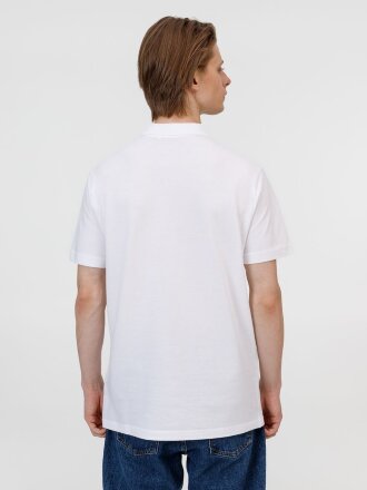 Рубашка поло унисекс Pulse, белая Рубашка поло унисекс Pulse, белая