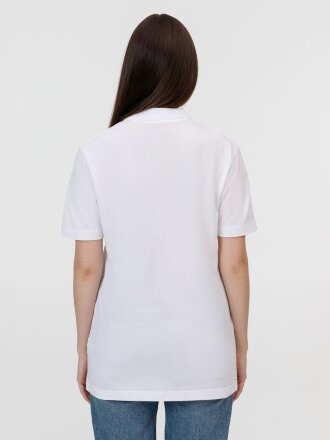 Рубашка поло унисекс Pulse, белая Рубашка поло унисекс Pulse, белая