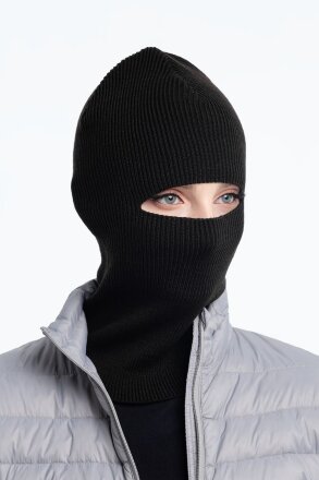 Шапка-балаклава Helma, черная Шапка-балаклава Helma, черная