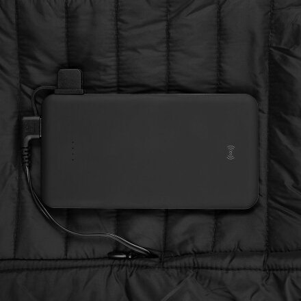 Куртка с подогревом Thermalli Meribell, черная Куртка с подогревом Thermalli Meribell, черная