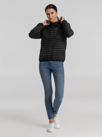 Куртка с подогревом Thermalli Meribell, черная Куртка с подогревом Thermalli Meribell, черная